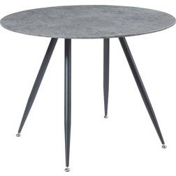 [en.casa] Fitjar Round Concrete Black Spisebord 100cm
